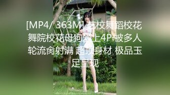 [MP4/ 363M] 艺校舞蹈校花 舞院校花母狗爱上4P 被多人轮流肏射满 超顶身材 极品玉足呈现